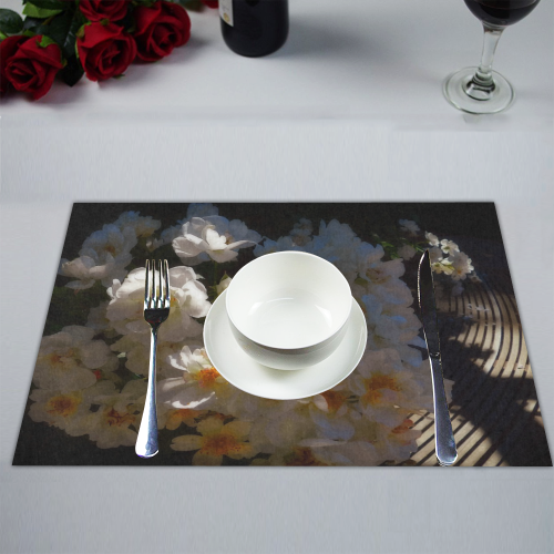 roses in morning light Placemat 14’’ x 19’’ (Set of 4)