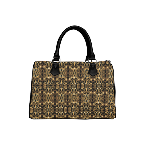 Luxurious gold pattern Boston Handbag (Model 1621)