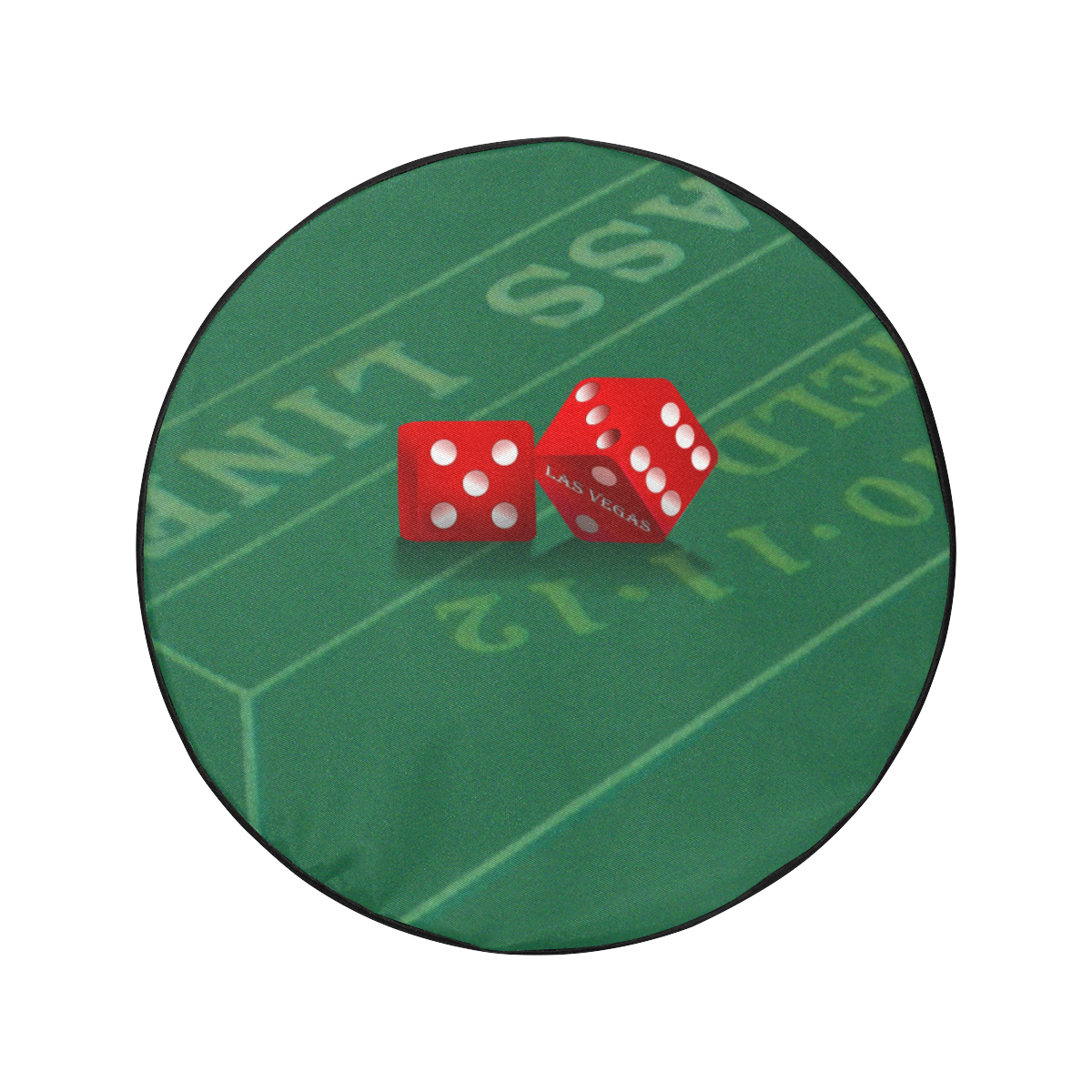 Las Vegas Dice on Craps Table 34 Inch Spare Tire Cover