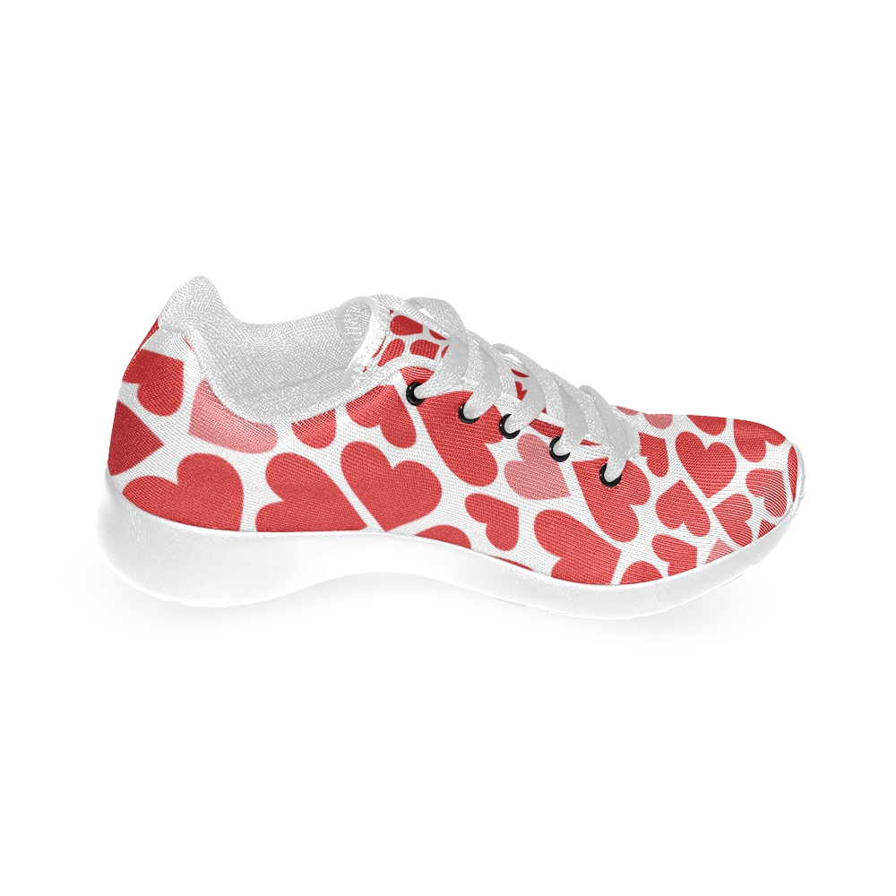 Hearts Pattern Women's Running Shoes/Large Size (Model 020)