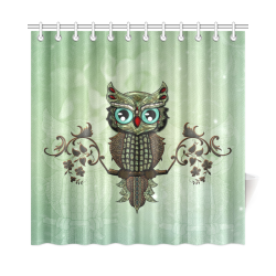 Wonderful owl, diamonds Shower Curtain 72"x72"