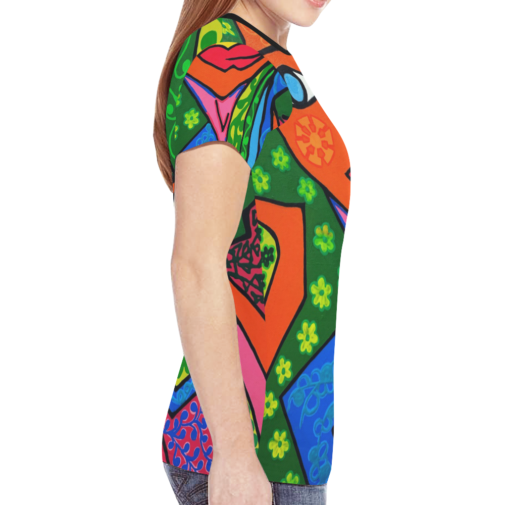 Blooming New All Over Print T-shirt for Women (Model T45)