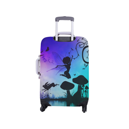 Happy fairy in the night Luggage Cover/Small 18"-21"