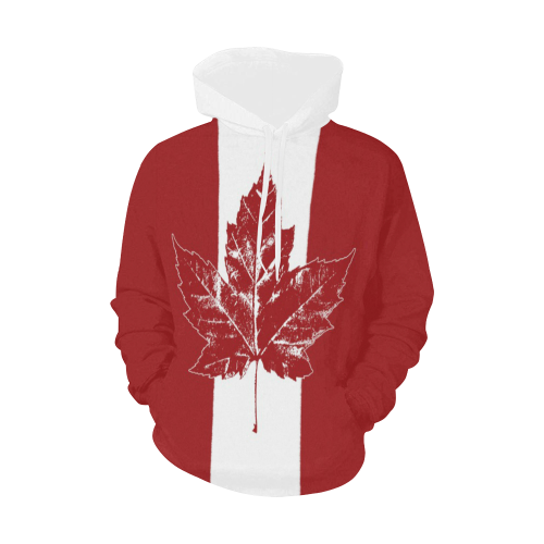 Cool Retro Canada Hoodies All Over Print Hoodie for Men/Large Size (USA Size) (Model H13)