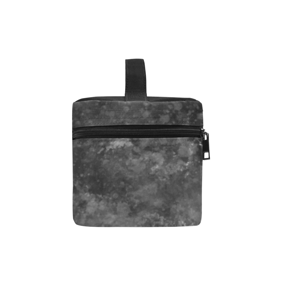 Black Grunge Cosmetic Bag/Large (Model 1658)
