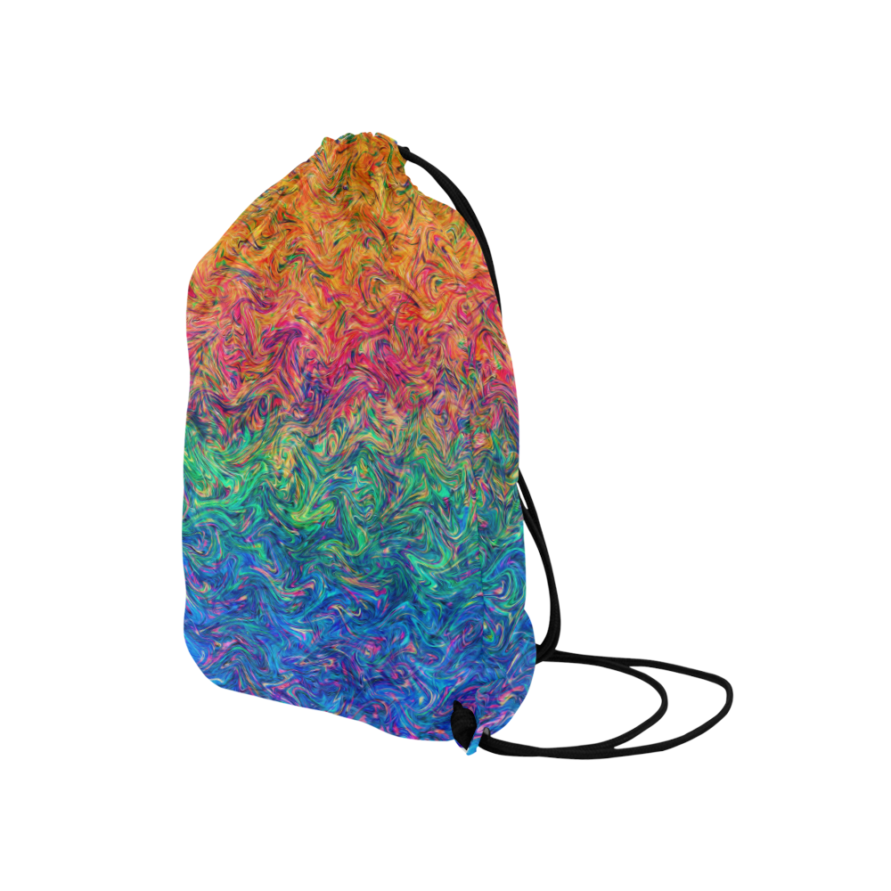 Fluid Colors G249 Medium Drawstring Bag Model 1604 (Twin Sides) 13.8"(W) * 18.1"(H)