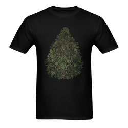 3D Psychedelic Ornaments Fantasy Tree Men's T-Shirt in USA Size (Two Sides Printing)