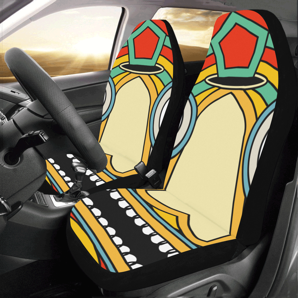 indian tribal Car Seat Covers (Set of 2)