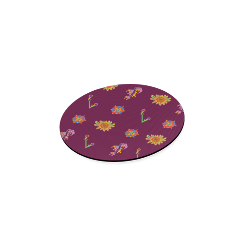 Super Tropical Floral 6 Round Coaster