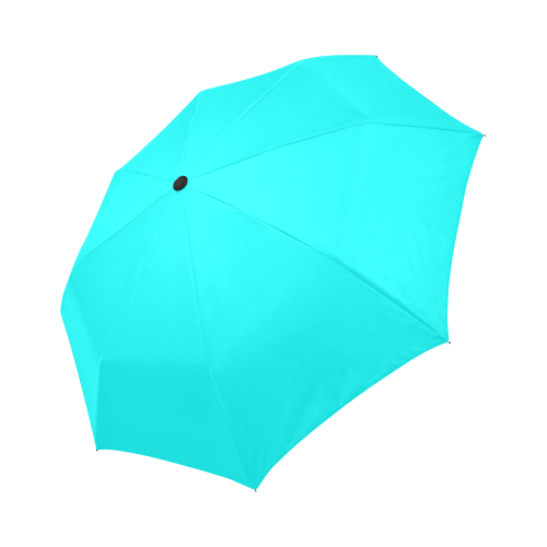 Bright Neon Blue Auto-Foldable Umbrella (Model U04)