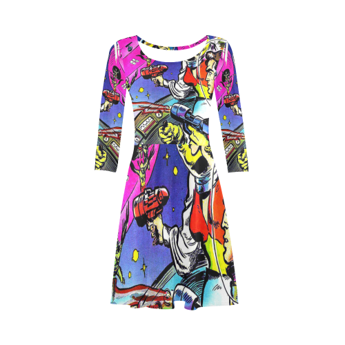 Battle in Space 2 3/4 Sleeve Sundress (D23)