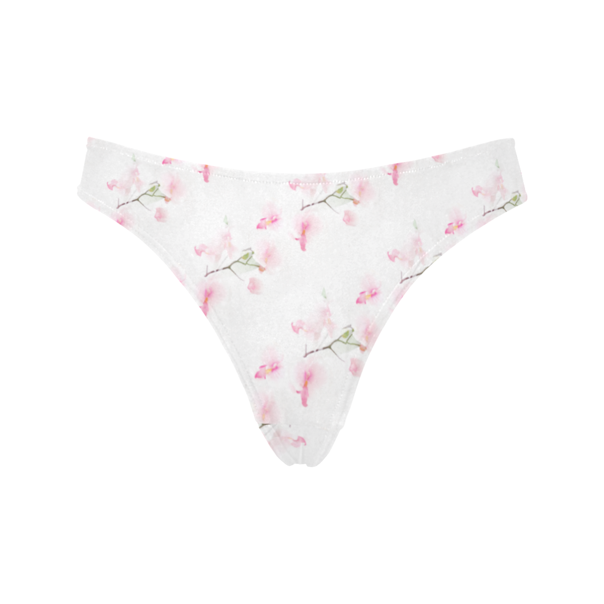 Pattern Orchidées Women's All Over Print Thongs (Model L30)
