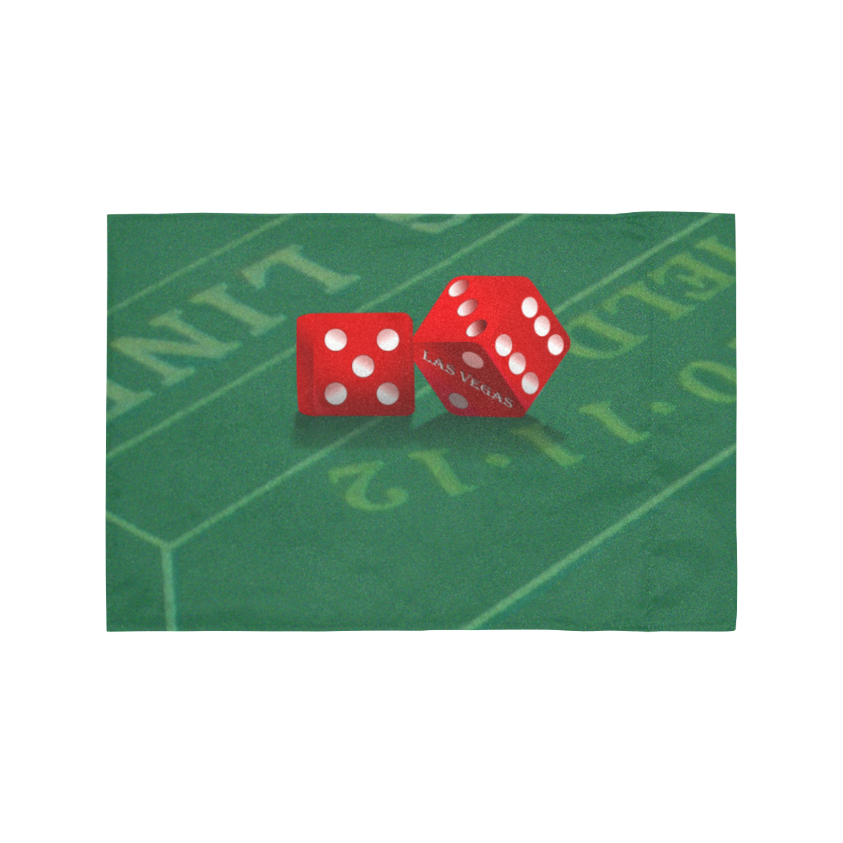 Las Vegas Dice on Craps Table Motorcycle Flag (Twin Sides)
