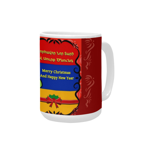 Merry Christmas Armenia Custom Ceramic Mug (15OZ)