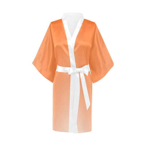 Orange Ombre Kimono Robe