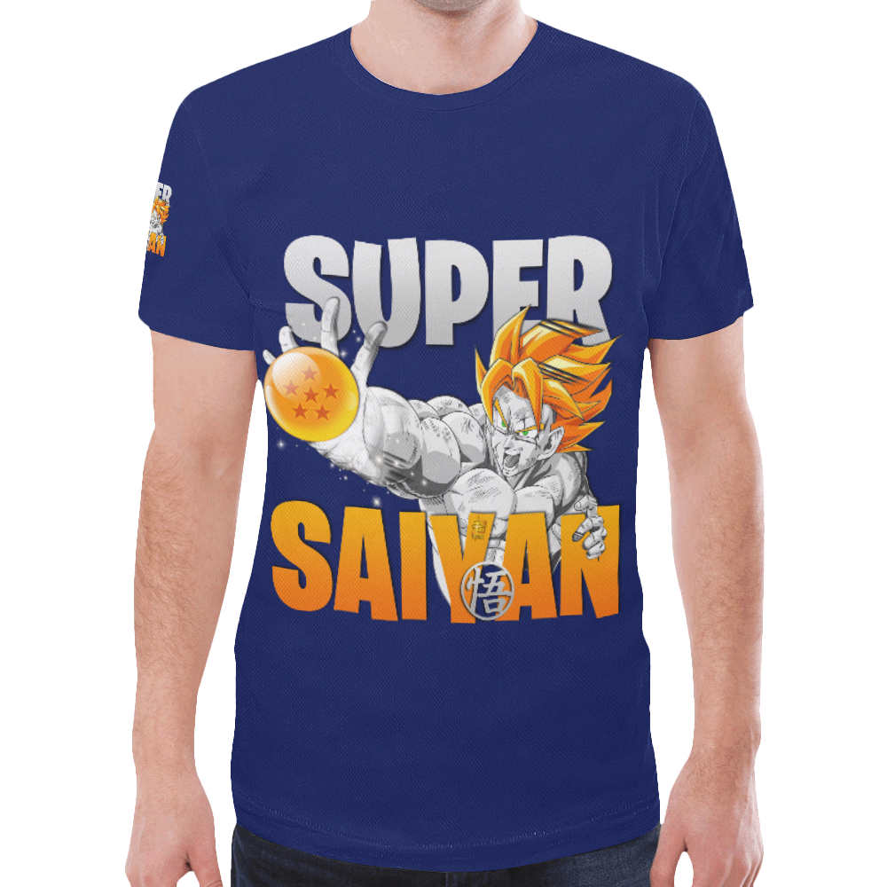SuperSaiyan-anime New All Over Print T-shirt for Men (Model T45)