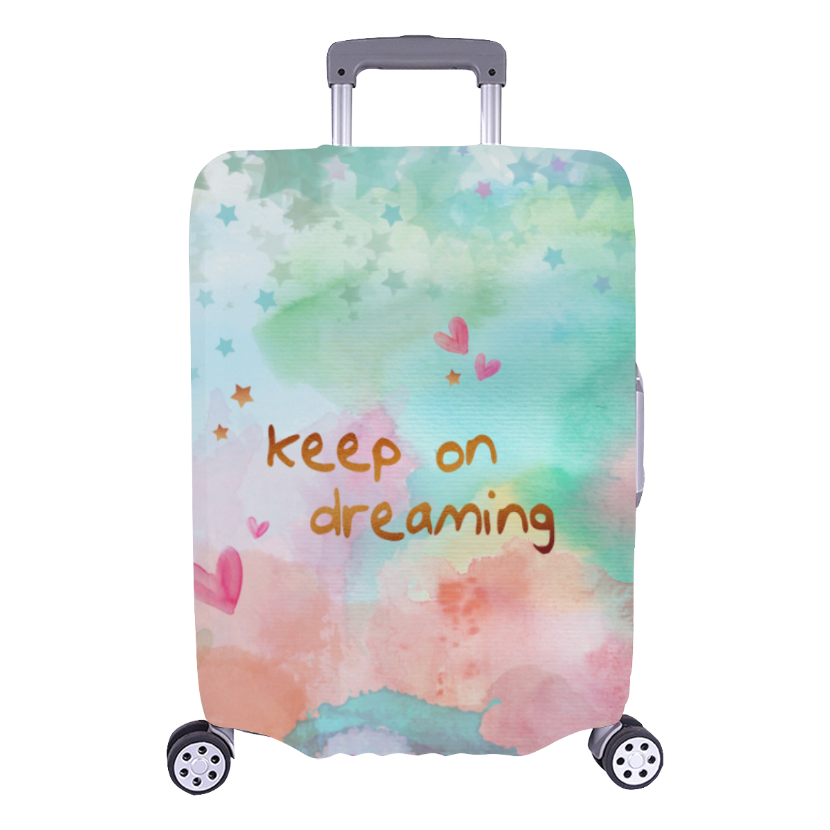 KEEP ON DREAMING - pastel Luggage Cover/Large 26"-28"
