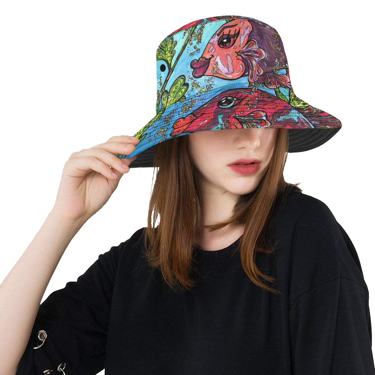 Bette and Joan 2 Bucket Hat All Over Print Bucket Hat