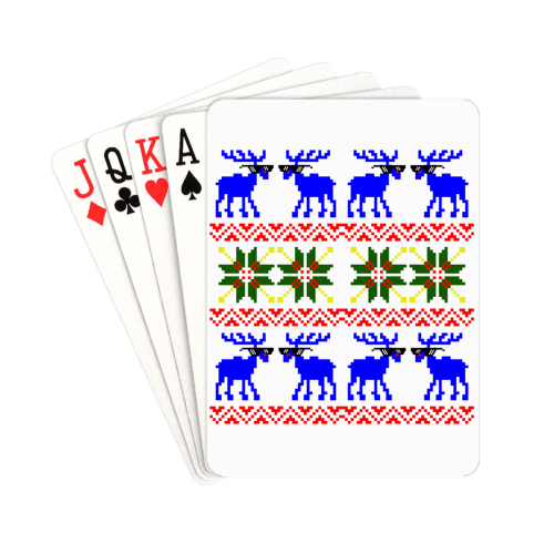 Christmas Ugly Sweater Deal With It Playing Cards 2.5"x3.5"