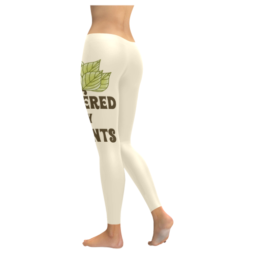 Powered by Plants (vegan) Women's Low Rise Leggings (Invisible Stitch) (Model L05)
