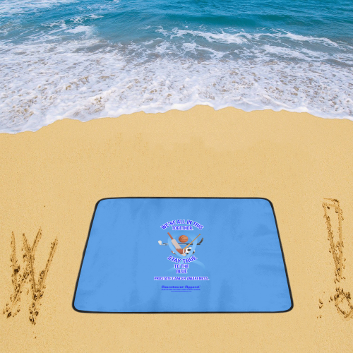 Prostate-Cancer Awareness Beach Mat 78"x 60"