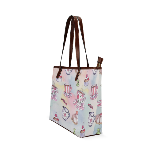 Coffee and sweeets Shoulder Tote Bag (Model 1646)