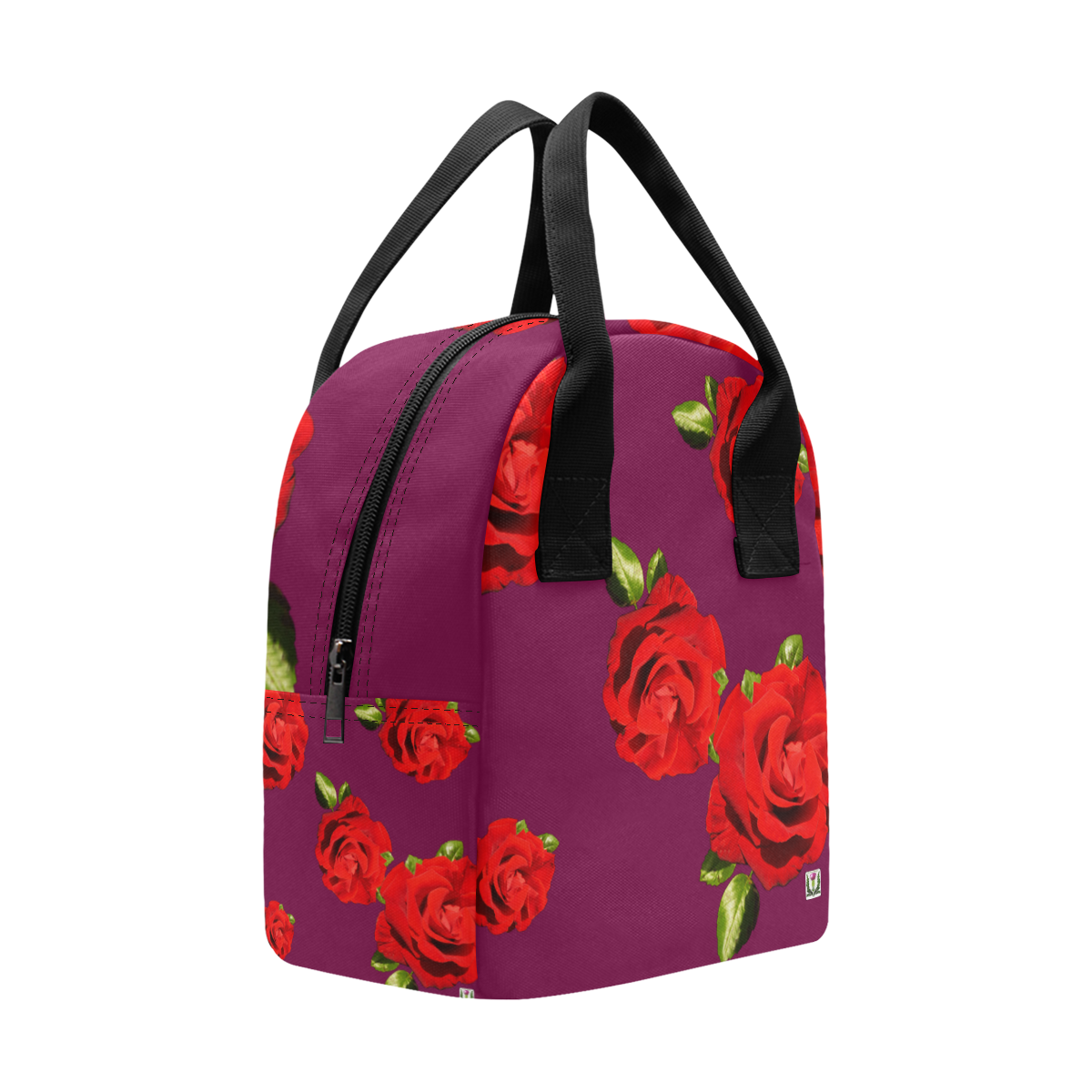 Fairlings Delight's Floral Luxury Collection- Red Rose Zipper Lunch Bag 53086b11 Zipper Lunch Bag (Model 1689)