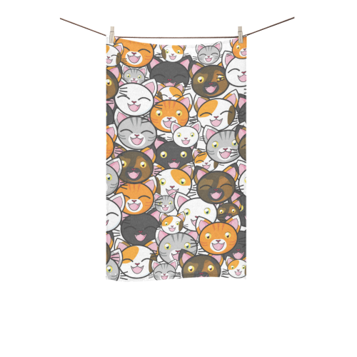 Funny Cats All Over Custom Towel 16"x28"