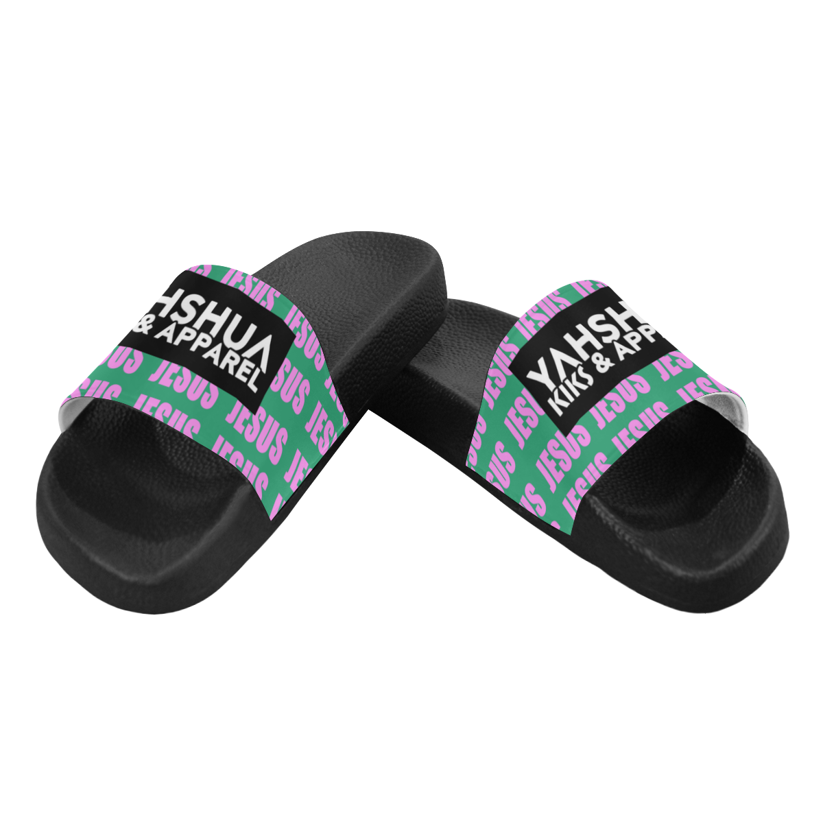 Jesus Slides (Teal) Women's Slide Sandals (Model 057)