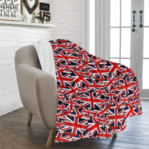 Union Jack British UK Flag Ultra-Soft Micro Fleece Blanket 50"x60"