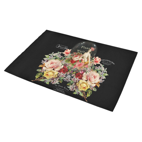 Nuit des Roses Revisited Azalea Doormat 30" x 18" (Sponge Material)