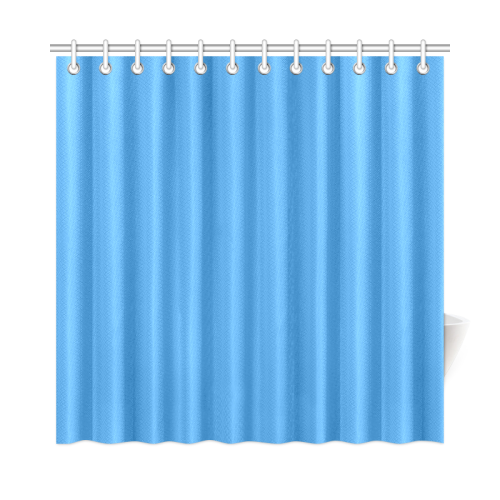 Mountain Sky Blue Solid Shower Curtain 72"x72"