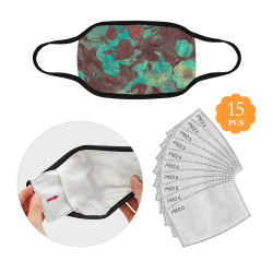 flowers #flowers #pattern Mouth Mask (15 Filters Included) (Non-medical Products)