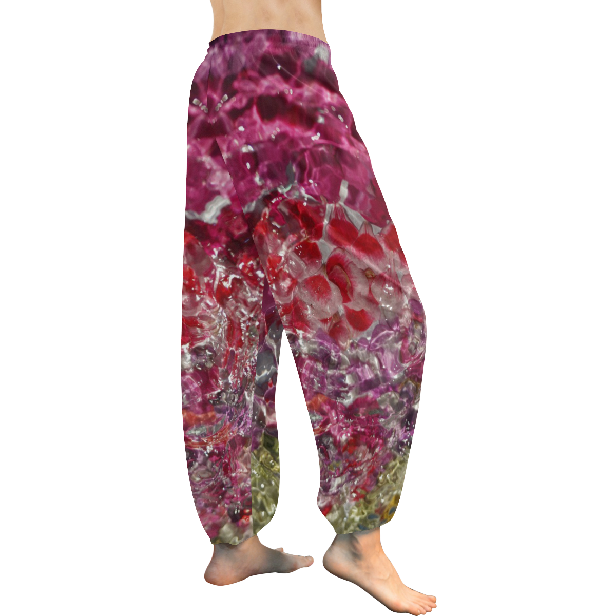 Petal Mania 1 Women's All Over Print Harem Pants (Model L18)