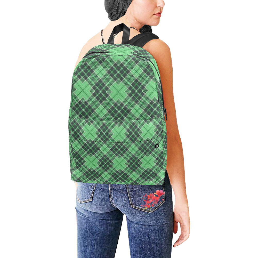 STRIPES LIGHT GREEN Unisex Classic Backpack (Model 1673)