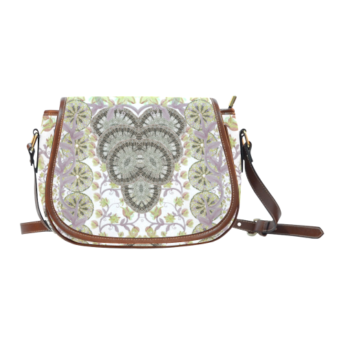 indian flowers 3 Saddle Bag/Small (Model 1649) Full Customization