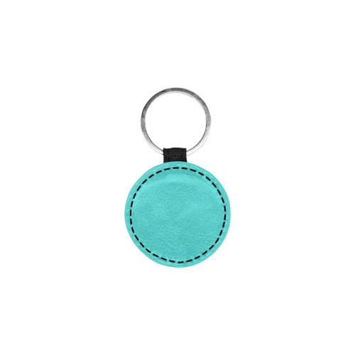 color medium turquoise Round Pet ID Tag