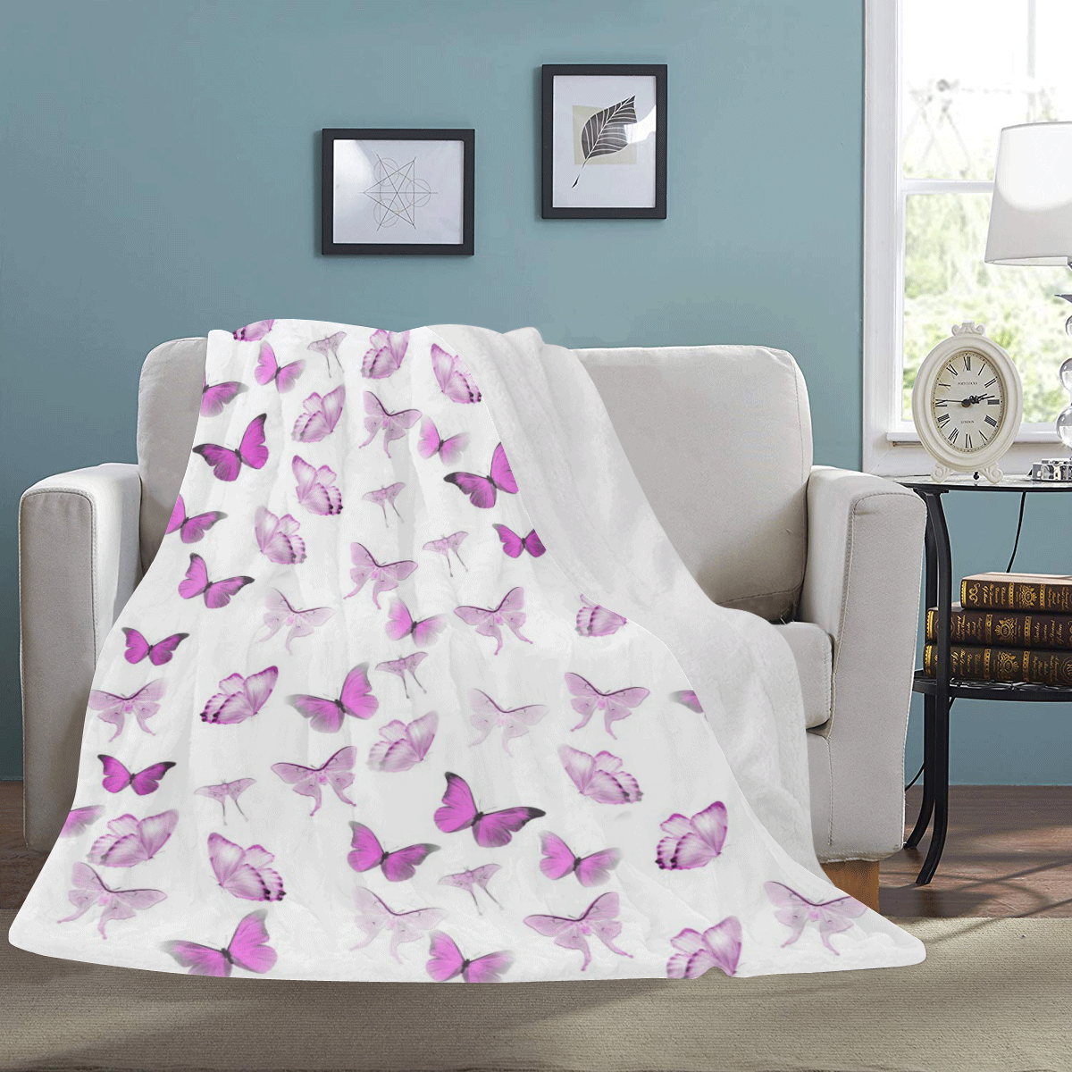 butterfly 6 Ultra-Soft Micro Fleece Blanket 60"x80"