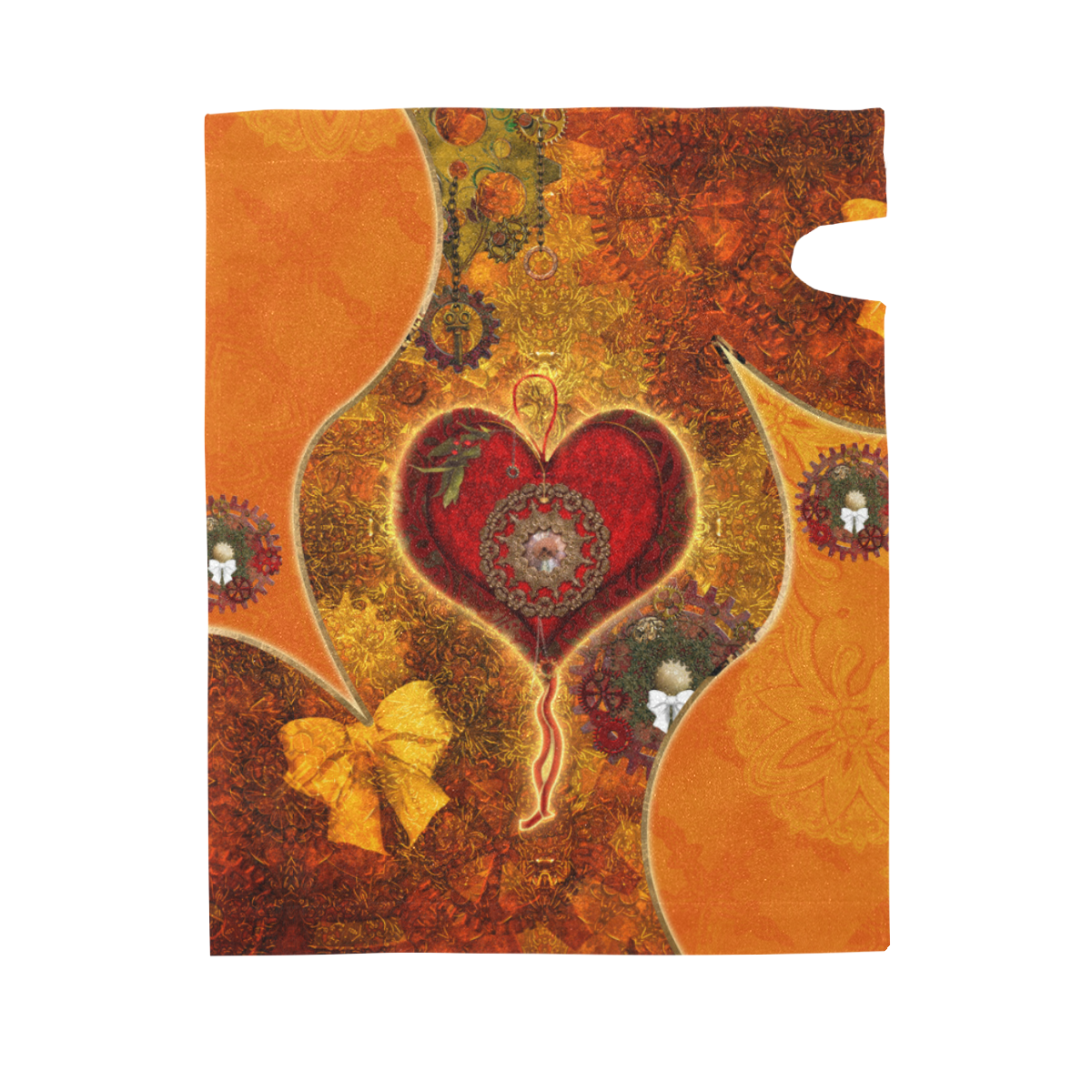 Steampunk decorative heart Mailbox Cover