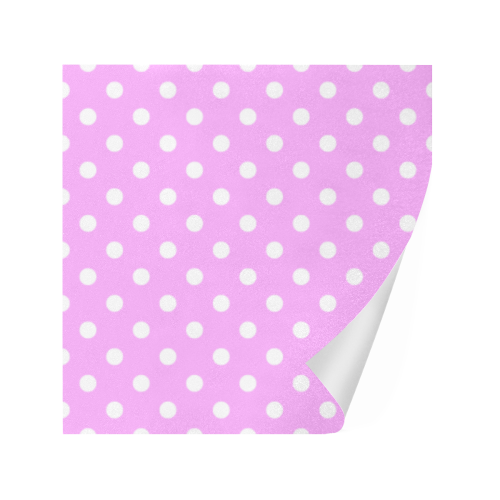 White Polka Dots on Pink Gift Wrapping Paper 58"x 23" (3 Rolls)