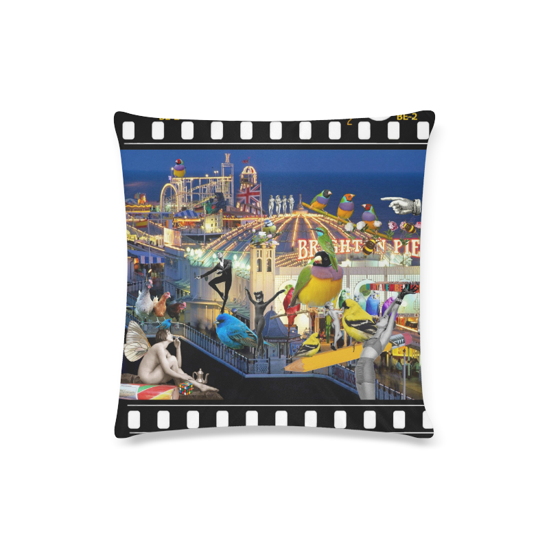 Welcome to Brighton Custom Zippered Pillow Case 16"x16" (one side)