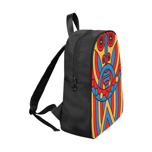 Aztec Maasai Lion Tribal Fabric School Backpack (Model 1682) (Large)