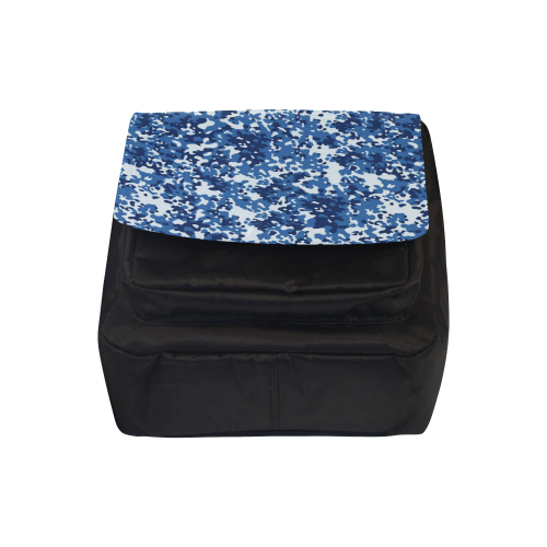 Digital Blue Camouflage Crossbody Nylon Bags (Model 1633)