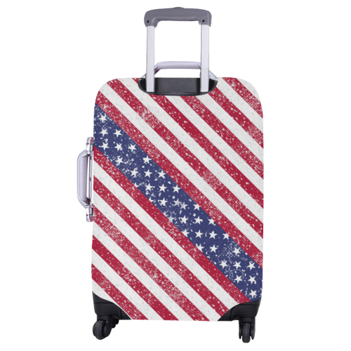 American Flag Distressed Luggage Cover/Large 26"-28"