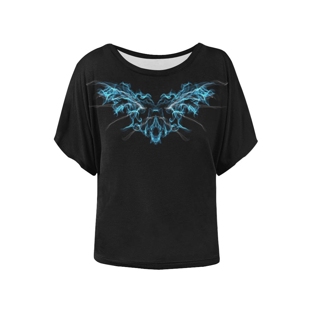 Blue Wings Women's Batwing-Sleeved Blouse T shirt (Model T44)