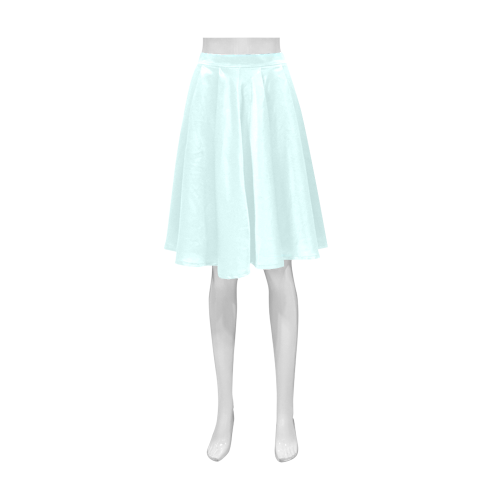 color light cyan Athena Women's Short Skirt (Model D15)