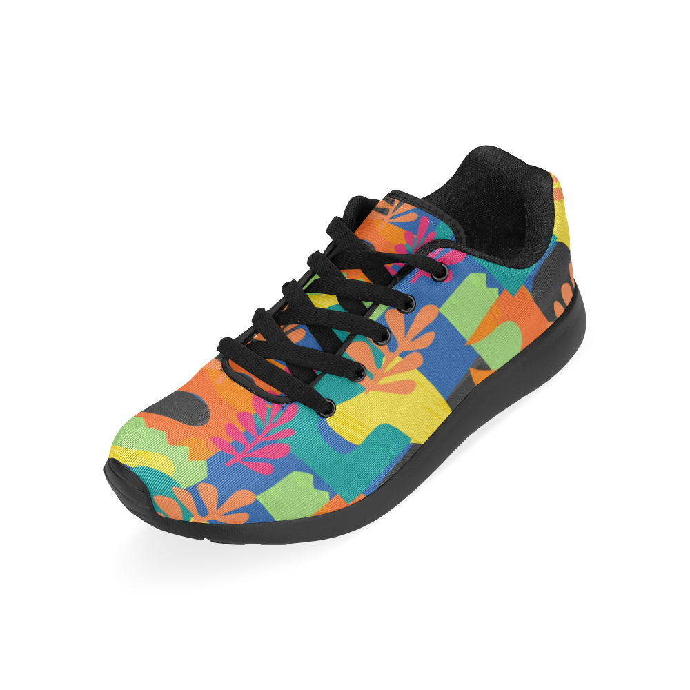 Abstract Nature Pattern Kid's Running Shoes (Model 020)