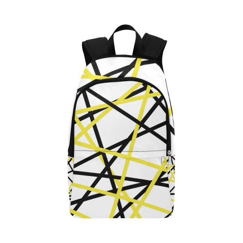 Black and yellow stripes Fabric Backpack for Adult (Model 1659)