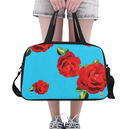 Fairlings Delight's Floral Luxury Collection- Red Rose Fitness Handbag 53086a13 Fitness Handbag (Model 1671)