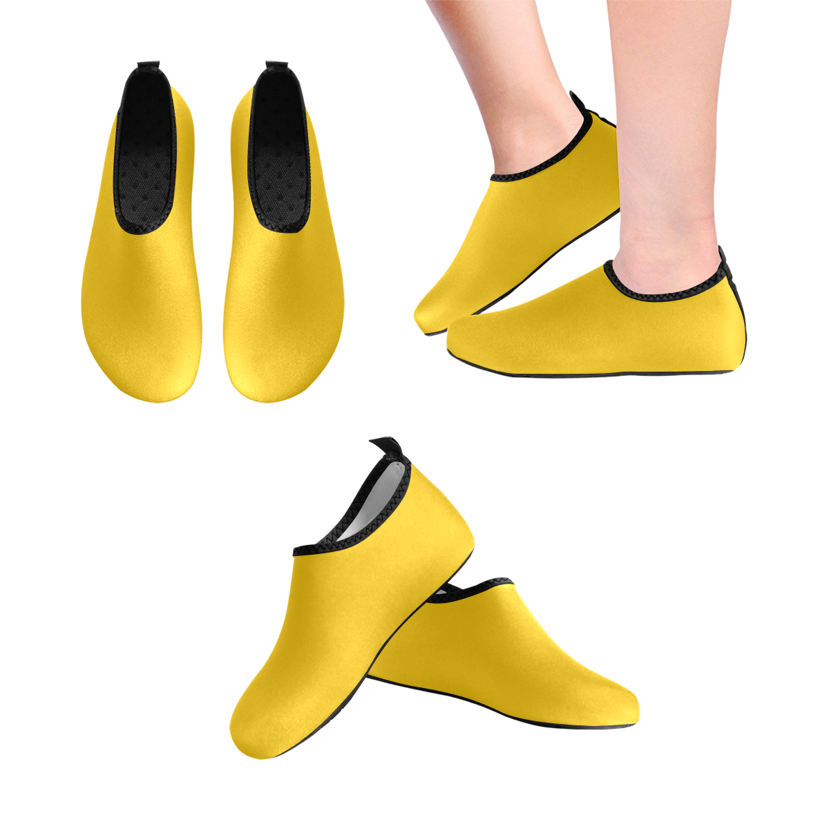color mango Men's Slip-On Water Shoes (Model 056)